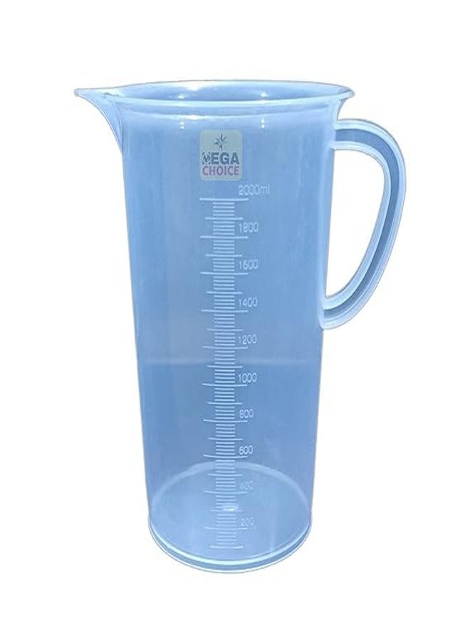 Mega Choice Plastic Transparent Measuring Jug Set 250ml 500ml 1000ml and 2000ml for Measuring Solid and Liquids 4 Pcs Combo Pack - Image 3